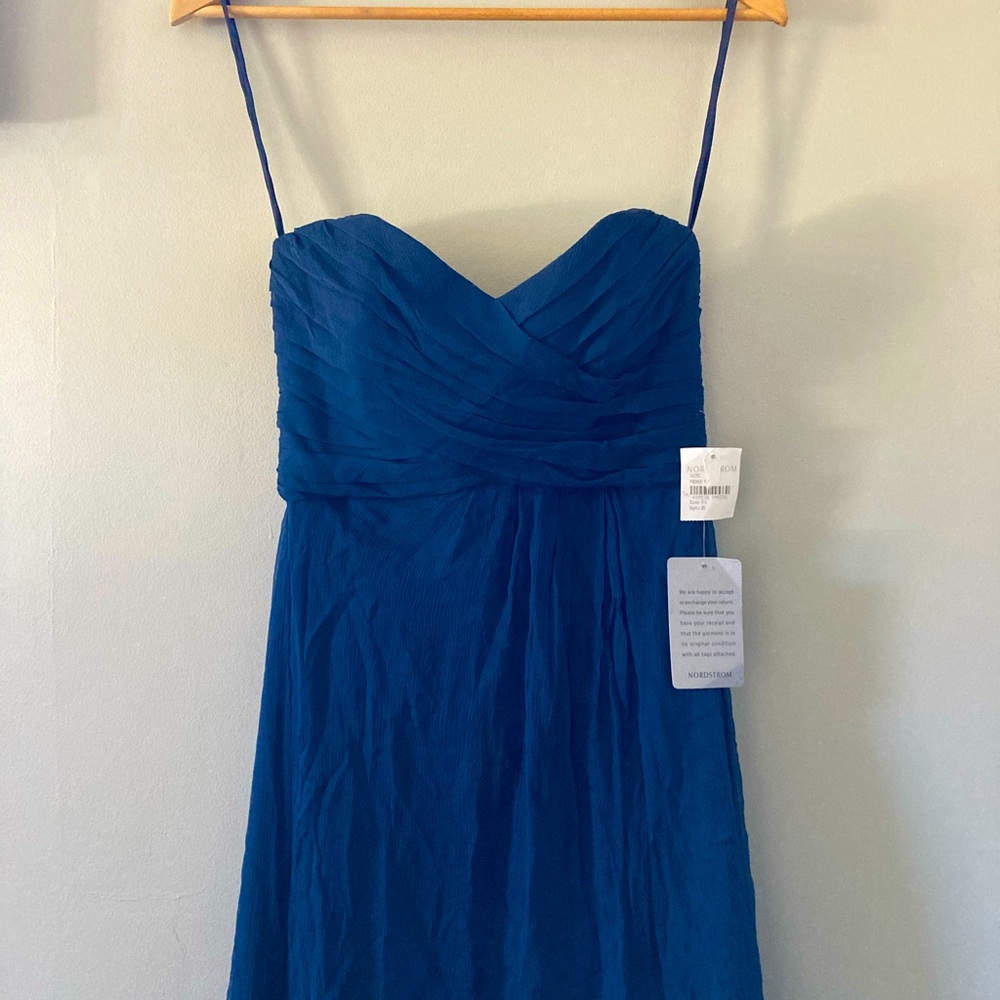 Amsale Navy Blue Formal Dress, Size 0